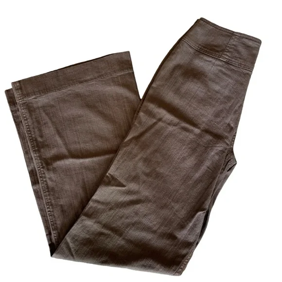 People Like Frank Brown Denim Wide Leg Pant Jeans Size 10 30” Waist - Picture 5 of 8